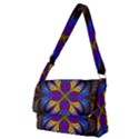 Fractal Flower Fantasy Floral Full Print Messenger Bag (M) View1