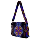 Fractal Flower Fantasy Floral Full Print Messenger Bag (M) View2