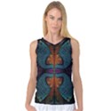 Art Abstract Fractal Pattern Women s Basketball Tank Top View1