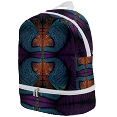 Art Abstract Fractal Pattern Zip Bottom Backpack