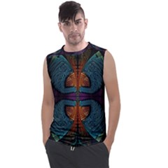 Art Abstract Fractal Pattern Men s Regular Tank Top