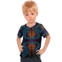 Art Abstract Fractal Pattern Kids  Sports Tee