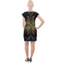 Fractal Art Abstract Pattern Cap Sleeve Bodycon Dress View2