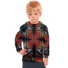 Ornament Decorative Floral Design Kids  Hooded Pullover