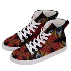 Ornament Decorative Floral Design Women s Hi-top Skate Sneakers by Wegoenart