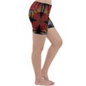 Ornament Decorative Floral Design Lightweight Velour Yoga Shorts View3