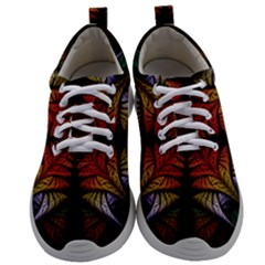 Ornament Decorative Floral Design Mens Athletic Shoes