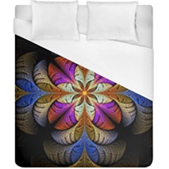 Fractal Flower Fantasy Pattern Duvet Cover (california King Size)