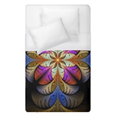 Fractal Flower Fantasy Pattern Duvet Cover (single Size) by Wegoenart