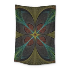 Fractal Art Abstract Pattern Small Tapestry by Wegoenart