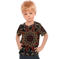 Art Abstract Fractal Pattern Kids  Sports Tee