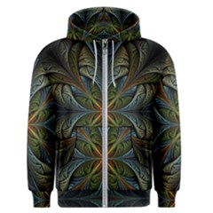 Fractal Art Abstract Pattern Men s Zipper Hoodie