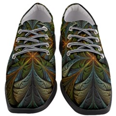 Fractal Art Abstract Pattern Women Heeled Oxford Shoes