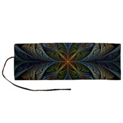 Fractal Art Abstract Pattern Roll Up Canvas Pencil Holder (m) by Wegoenart