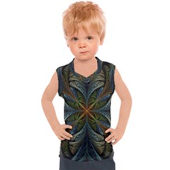 Fractal Art Abstract Pattern Kids  Sport Tank Top