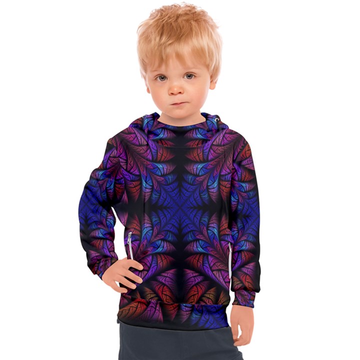 Ornament Decorative Floral Design Kids  Hooded Pullover