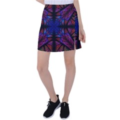 Ornament Decorative Floral Design Tennis Skirt