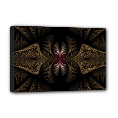 Fractal Abstract Design Mystical Deluxe Canvas 18  X 12  (stretched) by Wegoenart