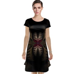 Fractal Abstract Design Mystical Cap Sleeve Nightdress by Wegoenart