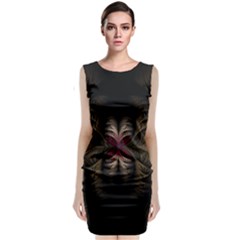 Fractal Abstract Design Mystical Classic Sleeveless Midi Dress by Wegoenart