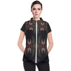 Fractal Abstract Design Mystical Women s Puffer Vest by Wegoenart