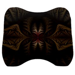 Fractal Abstract Design Mystical Velour Head Support Cushion by Wegoenart