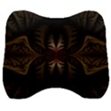 Fractal Abstract Design Mystical Velour Head Support Cushion View1