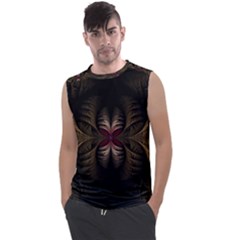 Fractal Abstract Design Mystical Men s Regular Tank Top