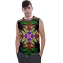 Fractal Abstract Flower Floral Men s Regular Tank Top View1