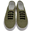 Background Green Ornamental Pattern Men s Classic Low Top Sneakers View1