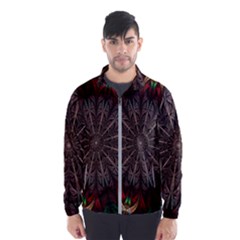 Fractal Flower Fantasy Floral Men s Windbreaker by Wegoenart