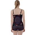 Fractal Flower Fantasy Floral Tie Front Two Piece Tankini View2