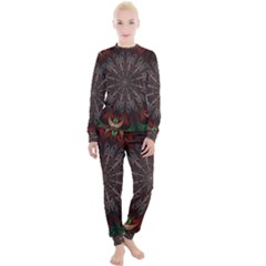 Fractal Flower Fantasy Floral Women s Lounge Set by Wegoenart