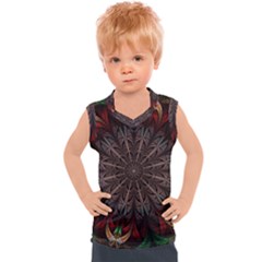 Fractal Flower Fantasy Floral Kids  Sport Tank Top