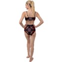 Ornament Decorative Floral Design Tied Up Two Piece Swimsuit View2