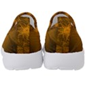 Fractal Flower Floral Gold Pattern Kids  Slip On Sneakers View4