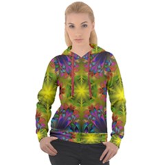 Fractal Abstract Background Pattern Women s Overhead Hoodie