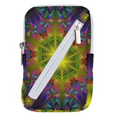 Fractal Abstract Background Pattern Belt Pouch Bag (large) by Wegoenart