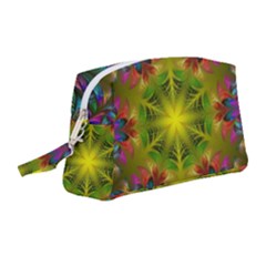 Fractal Abstract Background Pattern Wristlet Pouch Bag (medium) by Wegoenart