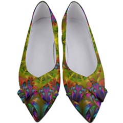 Fractal Abstract Background Pattern Women s Bow Heels