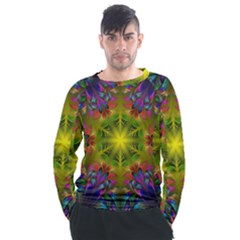 Fractal Abstract Background Pattern Men s Long Sleeve Raglan Tee