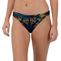 Fractal Flower Fantasy Floral Band Bikini Bottom by Wegoenart