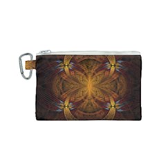 Fractal Art Abstract Pattern Canvas Cosmetic Bag (small) by Wegoenart