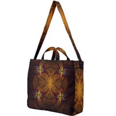 Fractal Art Abstract Pattern Square Shoulder Tote Bag by Wegoenart