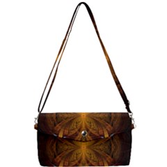 Fractal Art Abstract Pattern Removable Strap Clutch Bag