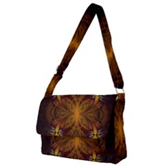 Fractal Art Abstract Pattern Full Print Messenger Bag (l)