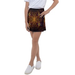 Fractal Art Abstract Pattern Kids  Tennis Skirt