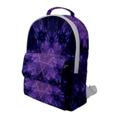 Fractal Symbol Pattern Design Flap Pocket Backpack (large)