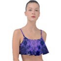 Fractal Symbol Pattern Design Frill Bikini Top View1