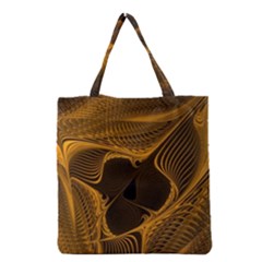 Fractal Design Background Pattern Grocery Tote Bag by Wegoenart